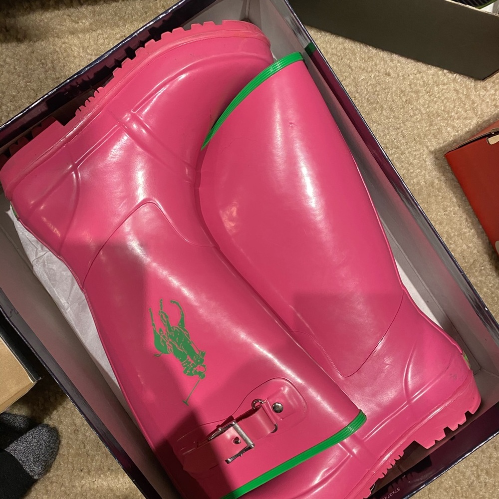 Girls Polo Rainboots